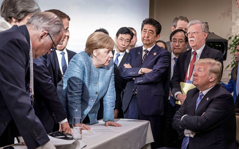 ត្រាំ ខឹង​នាយករដ្ឋមន្ត្រី​កាណាដា រួច​ដក​ខ្លួន​ចេញ​ពី​សេចក្ដី​ប្រកាស​រួម G7